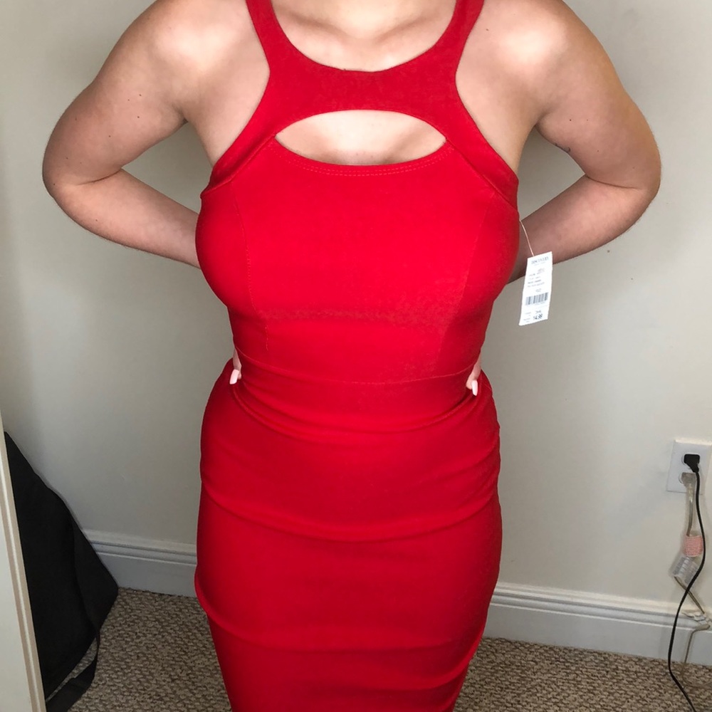 Sexy red dress